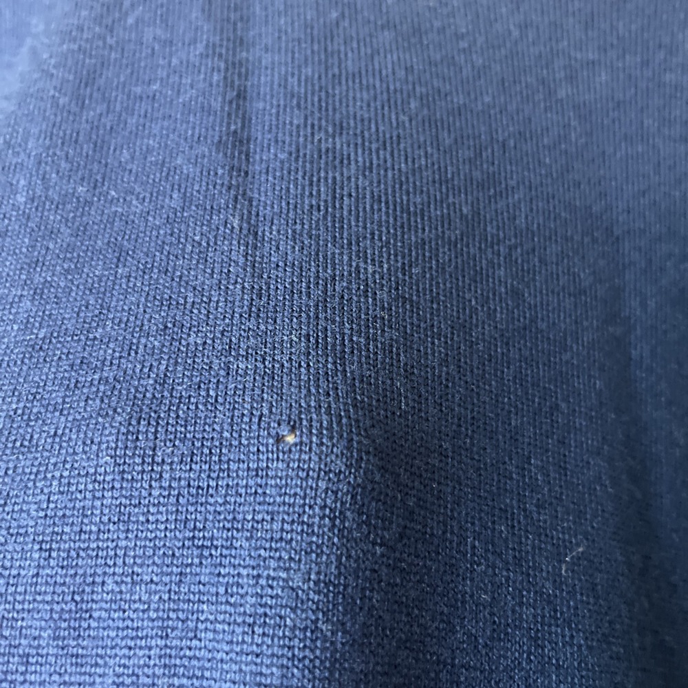 Nordstrom Men's Merino Wool  Blue Crew Neck Pullover Sweater XL Preppy Luxury - Picture 5 of 11